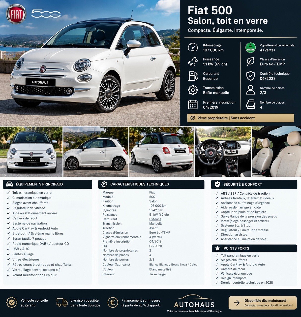 FIAT 500 LOUNGE